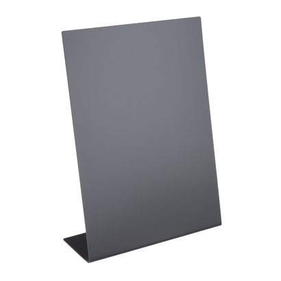L-standaard krijtbord, zwart 
