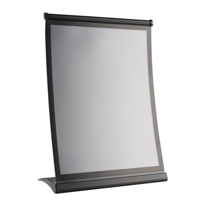 L-standaard CURVE met magnetisch frame A4, zwart 