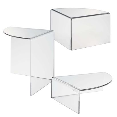 Deco platform, acryl, transparant 