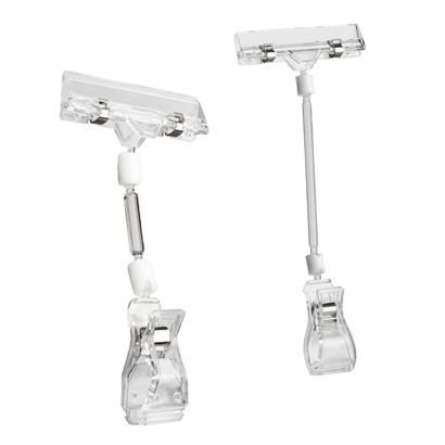 Sign-Clip met grote klem, prijskaarthouder en verlenging 