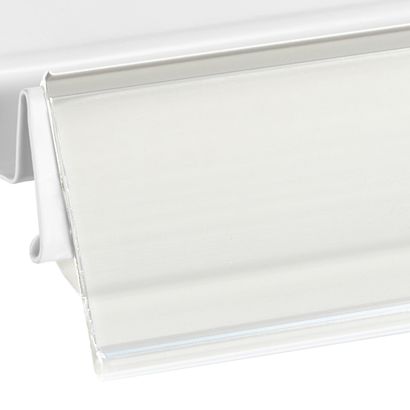 Prijsrail/scanrail LS voor rekken van Linde, Storebest en Tegometall 1240 mm | wit 