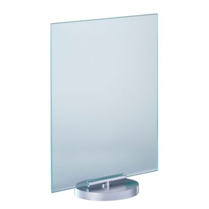 T-standaard, draaibaar, met acryl in glaslook en voet 