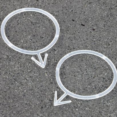 Flessenring, ø = 40 mm, transparant 