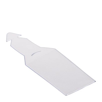 Prijskaartje als pendelclip voor displayhaken tbv geperforeerde wand 