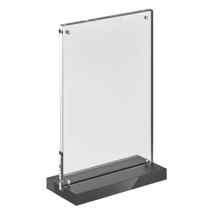 magnetische T-standaard met matzwarte voet staand formaat | A5