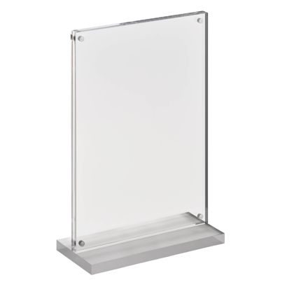 magnetische T-standaard met transparante, matte voet staand formaat | A5