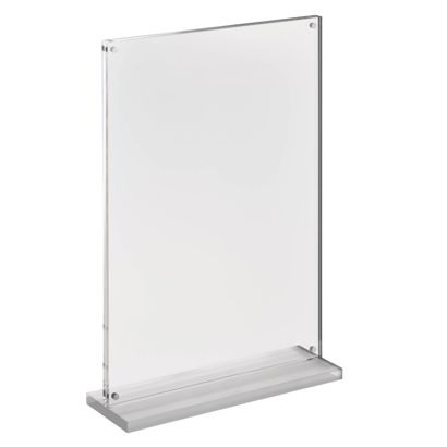 magnetische T-standaard met transparante, matte voet staand formaat | A4