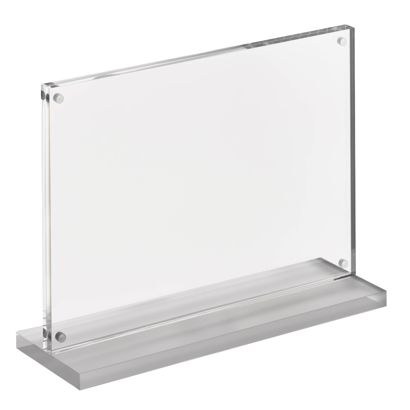 magnetische T-standaard met transparante, matte voet liggend formaat | A5