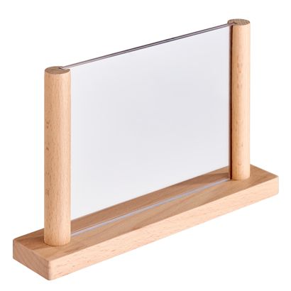 Tafelstandaard met 2 acrylpaten 130 x 180 mm