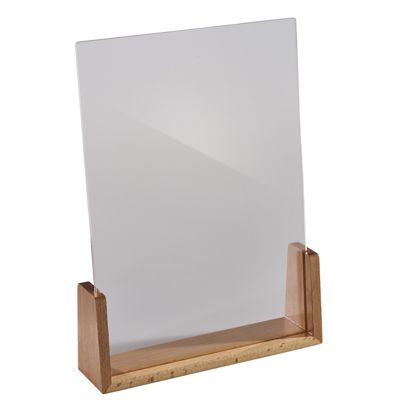 Tafelstandaard hout LignoLine A4 - 210 x 297 mm  | staand formaat  | beukenhout|acryl (PMMA) 