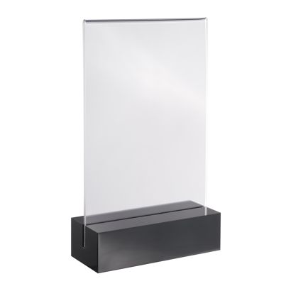 Tafelstandaard MODUL, acrylglashoes met acrylvoet null | A6 | null