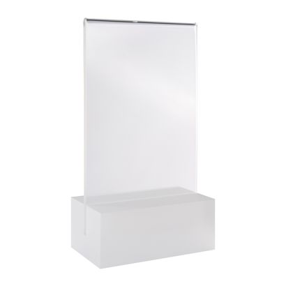 Tafelstandaard MODUL, acrylglashoes met acrylvoet null | A7 | null