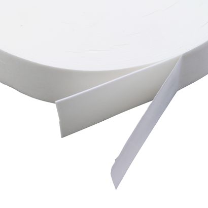 Dubbelzijdig PE-foamtape, wit, 1 mm dik, sterk hechtend, EL100 50 mm