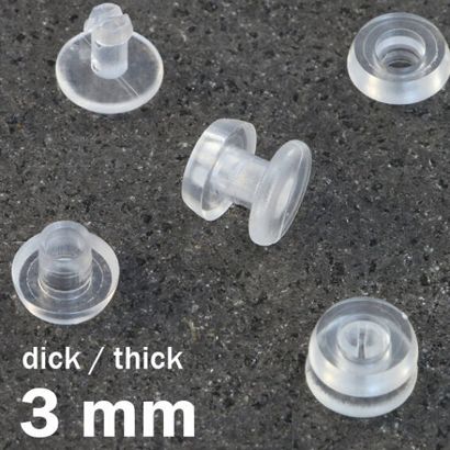 Kunststof studs, dikke uitvoering 3 mm