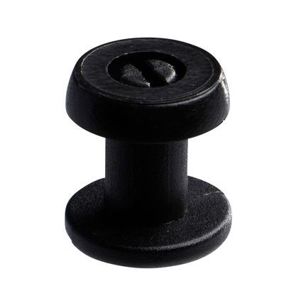 Kunststof studs, dikke uitvoering zwart  | 7.5 mm