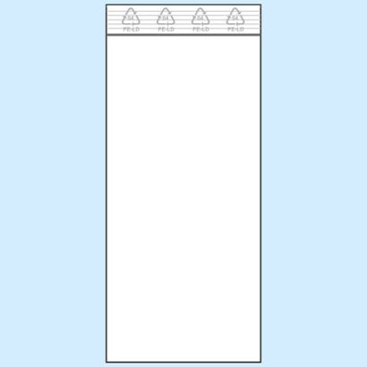 Gripzakken, PE-folie 60 x 130 mm | 50 µm