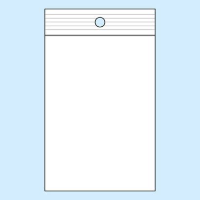 Gripzakken, met ronde perforatie, PP-folie 70 x 100 mm