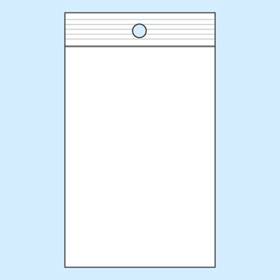Gripzakken, met ronde perforatie, PP-folie 80 x 120 mm