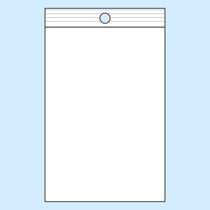 Gripzakken, met ronde perforatie, PP-folie 120 x 170 mm