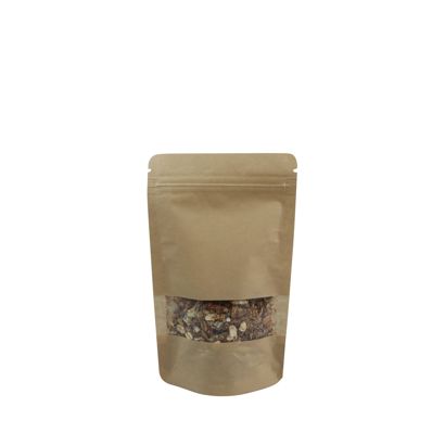 Stazakken kraftpapier met venster 85 x 140 mm | null