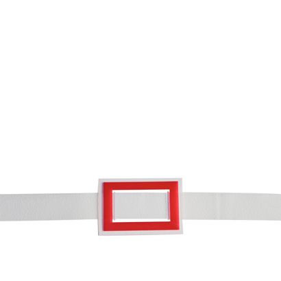 Datumwijzers, rood, elasto met metalen splinten, bedrukt sleuf-venster SP1, 16 x 27 mm binnen, 24 x 35 mm buiten | null
