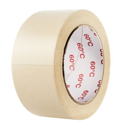 Crêpetape wit, 50 mm, plat crêpe, hittebestendig tot 60°C 