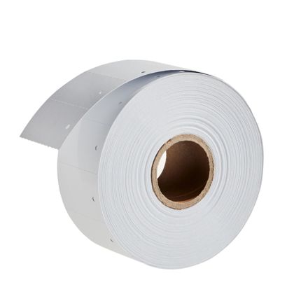 Kartonnen labels op rol 30 x 50 mm 