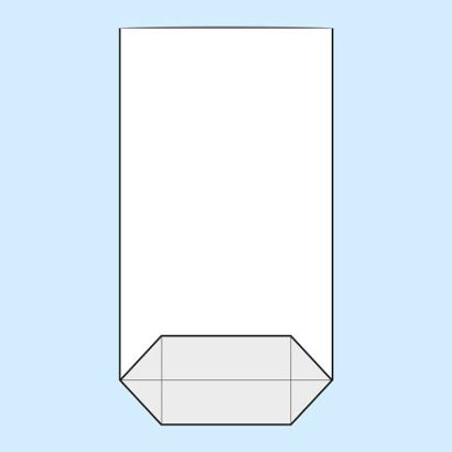 Kruisbodemzak, OPP-folie 180 x 300 mm