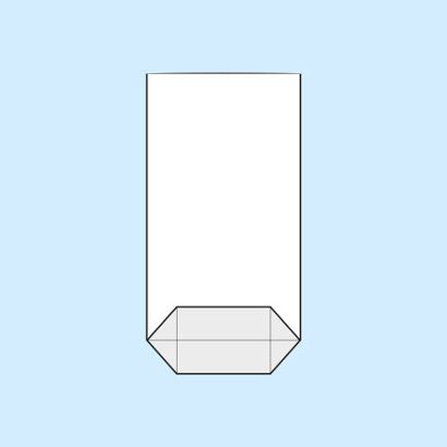 Kruisbodemzak, OPP-folie 85 x 145 mm
