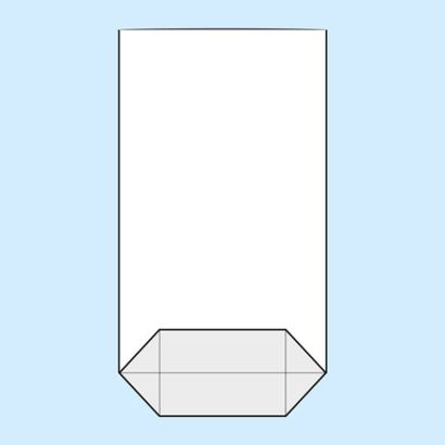 Kruisbodemzak, OPP-folie 160 x 270 mm
