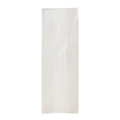 Zakken met zijvouw, PE folie 80 µm van gerecycled materiaal (doos met 40 stuks) 800 + 500 x 2300 mm