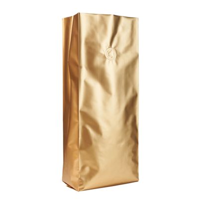 Zijvouwzakken met aromabeschermingsventiel, goud 380 x 130 mm