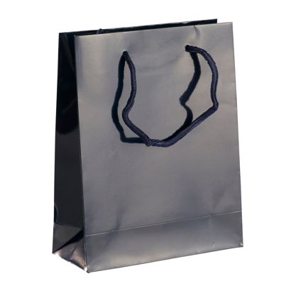 Cadeautas, glanzend donkerblauw  | 20 x 25 x 8 cm 