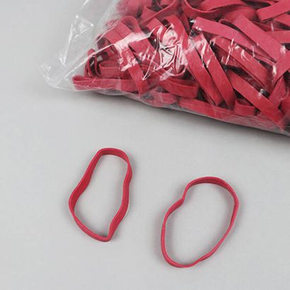 Rubberen elastieken, rood 50 mm | 8 mm