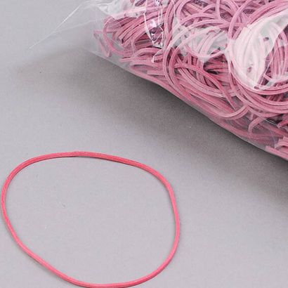 Rubberen elastieken, rood 1 mm | 100 mm