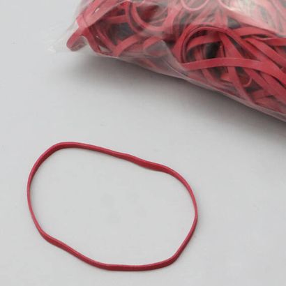 Rubberen elastieken, rood 5 mm | 100 mm