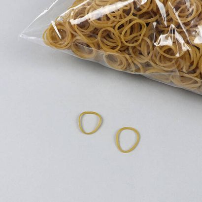 Rubberen elastieken, naturel 1,5 mm | 15 mm