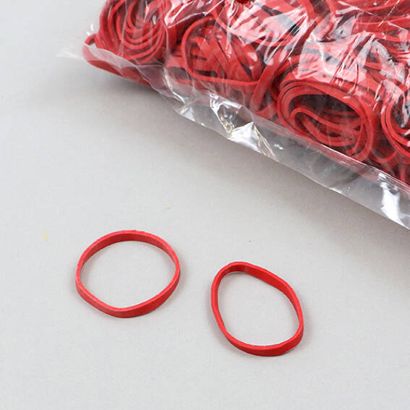 Rubberen elastieken, rood 3 mm | 30 mm