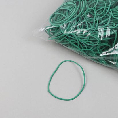 Rubberen elastieken, groen 1 mm | 60 mm