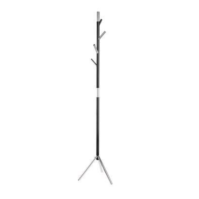 Kapstok, 4 haken, zwart, aluminium 