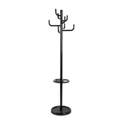 Kapstok, 8 haken, zwart, metaal 