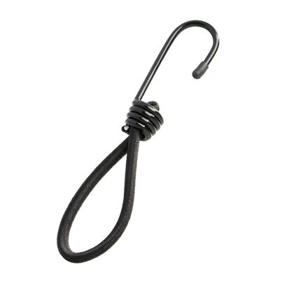 Spanners/spanelastieken extra sterk, 170 mm, met metalen haak, zwart 