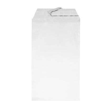 Mailing enveloppen met klep, hersluitbaar, PE-folie, transparant 110 x 170 mm