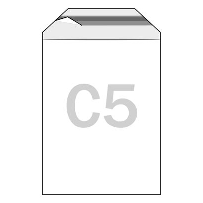 Mailing enveloppen met klep, hersluitbaar, PE-folie, transparant 165 x 220 mm  | 50 µm