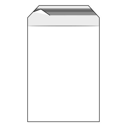 Mailing enveloppen met klep, hersluitbaar, PE-folie, transparant 240 x 320 mm