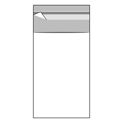 Mailing enveloppen met klep, hersluitbaar, OPP-folie, transparant 40 x 60 mm