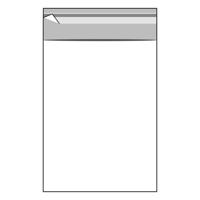 Mailing enveloppen met klep, hersluitbaar, OPP-folie, transparant 119 x 162 mm - C6