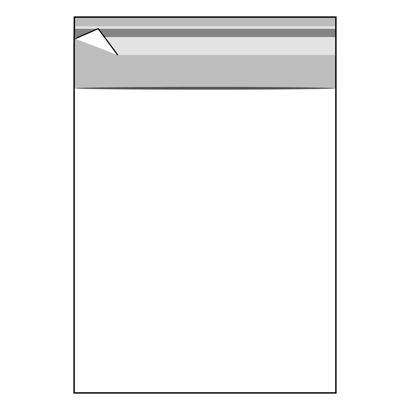 Mailing enveloppen met klep, hersluitbaar, OPP-folie, transparant 150 x 180 mm
