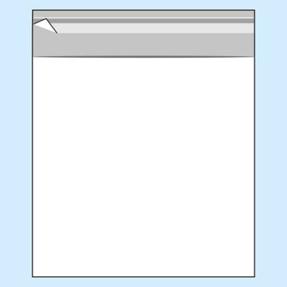 Mailing enveloppen met klep, hersluitbaar, OPP-folie, transparant 160 x 160 mm