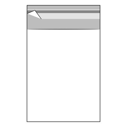 Mailing enveloppen met klep, hersluitbaar, OPP-folie, transparant 170 x 170 mm